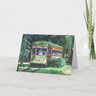 New Orleans Street Car Special Personalised Card