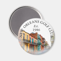 New Orleans Street Personalised Golf Club Name