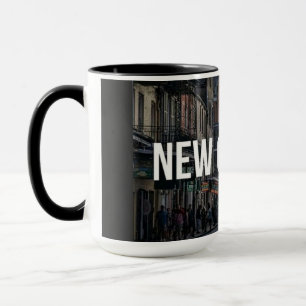 New Orleans Street Scene Art Print Vibrant Citys Mug