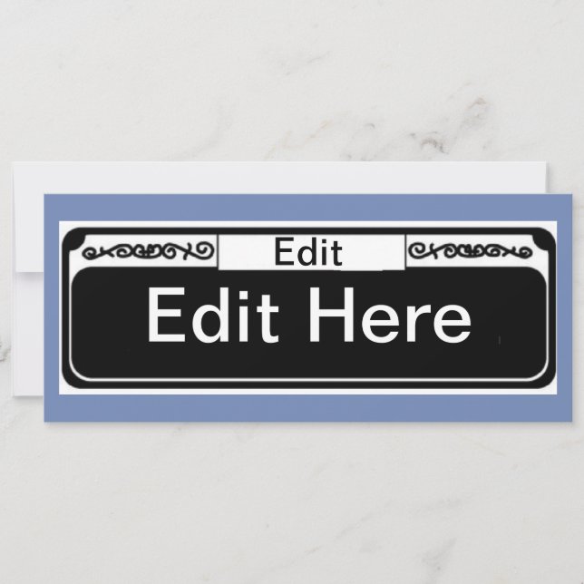 New Orleans Street Sign Blank (Front)