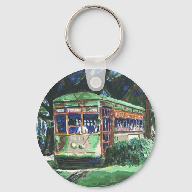 New Orleans Streetcar Key Ring (Front)