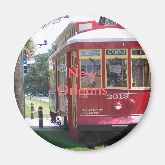 New Orleans Streetcar Magnet (Front)