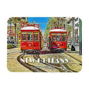 New Orleans Streetcars Magnet