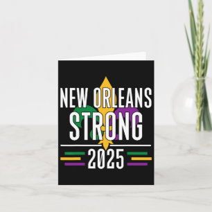 New Orleans Strong 2025 Unity Fleur De Lis Mardi G Card
