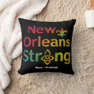 New Orleans Strong Inspiring NOLA Pride Cushion