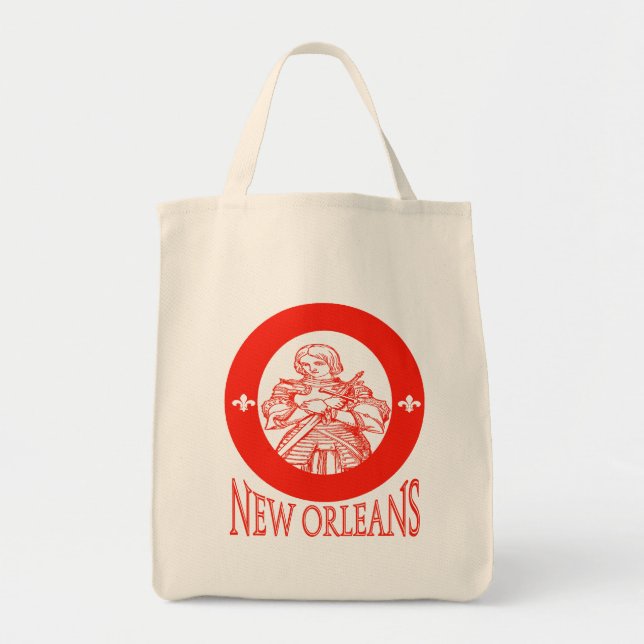 New Orleans Symbols Tote Bag (Front)