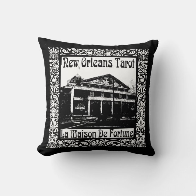 New Orleans Tarot,  La Maison De Fortune Cushion (Front)