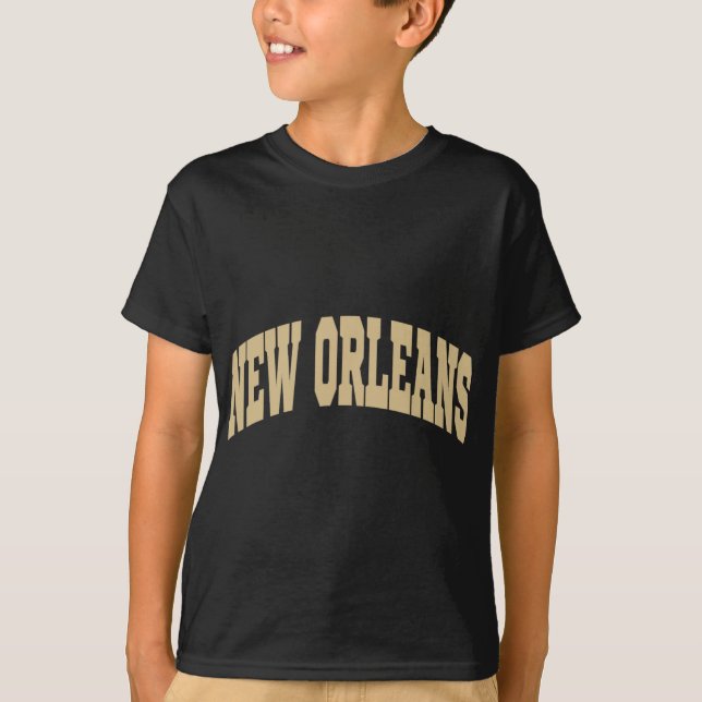 New Orleans - Throwback Design - Clic  T-Shirt (Front)