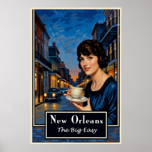 New Orleans travel poster