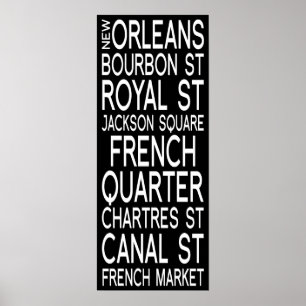 New Orleans   Typography Poster