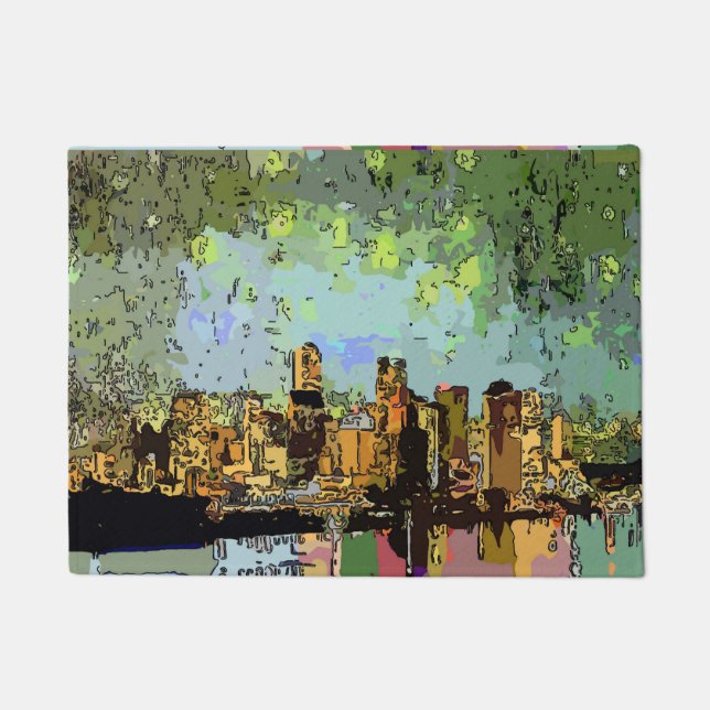 New Orleans Water Front Doormat (Front)