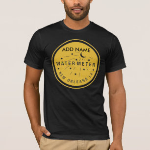 New Orleans Water Metre Cover Gold, ADD NAME T-Shirt