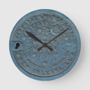 New Orleans Water Metre photo Round Clock