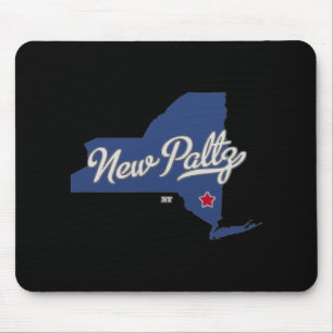 New Paltz New York Ny Map  Mouse Pad