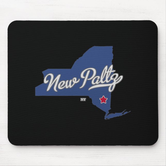 New Paltz New York Ny Map  Mouse Pad (Front)