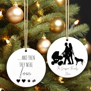 New Parents Baby Announcement Christmas Ornament