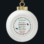 New Parents   Ceramic Ball Christmas Ornament<br><div class="desc">Celebrate life’s special moments with this personalised ornament. Perfect for adding a heartfelt touch to your holiday décor. Celebrate a little bundle of joy on the way with this keepsake to capture the magic of the season and make it unforgettable. Crafted with love, they’re perfect for your tree or as...</div>