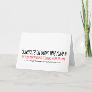 New Parents Congratulations Funny New Tiny Baby Card