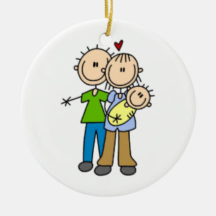 New Parents New Baby T-shirts and Gifts Ceramic Ornament