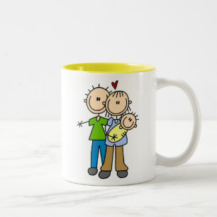 New Parents New Baby T-shirts and Gifts Two-Tone Coffee Mug