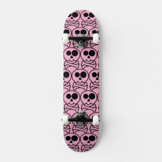 NEW - Pastel Cartoon Skull Skateboard