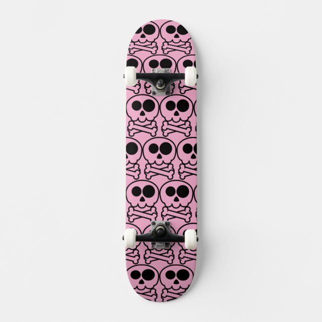 NEW - Pastel Cartoon Skull Skateboard (Front)