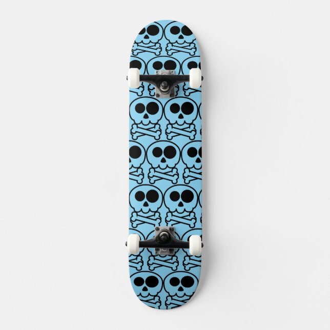 NEW - Pastel Cartoon Skull Skateboard (Front)