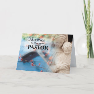 New Pastor Blessings, Mary, Jesus, Religious Card