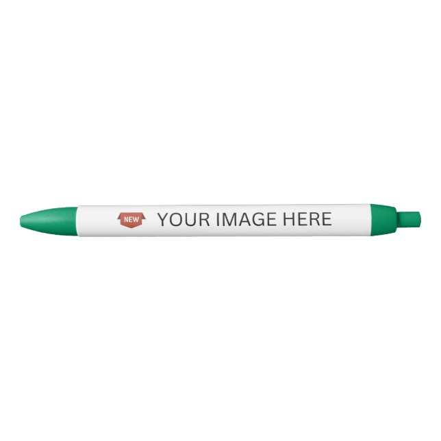 New! Pen - Black ink - Custom - Green - Set of 2 (Front)