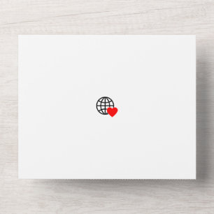 New personalise Text Logo All in One Wedding Invit All In One Invitation