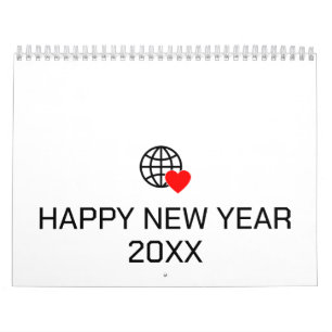 New personalise Text Logo Calendar
