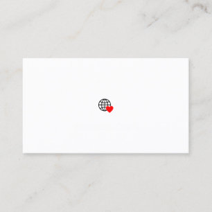 New personalise Text Logo Calling Card