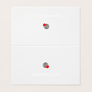 New personalise Text Logo Folded Business Card