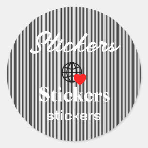 New personalise Text Logo Stickers