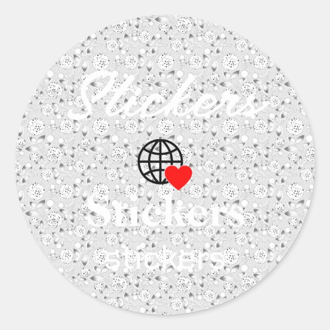 New personalise Text Logo Stickers (Front)