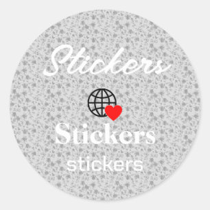 New personalise Text Logo Stickers