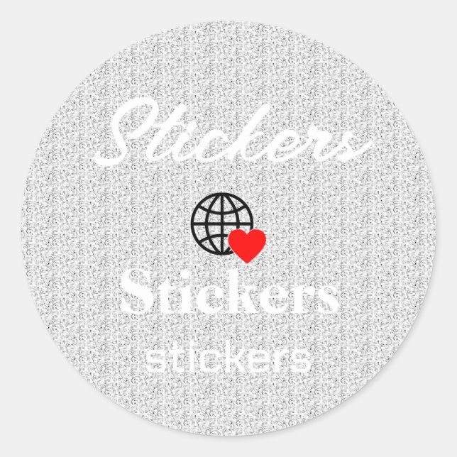New personalise Text Logo Stickers (Front)
