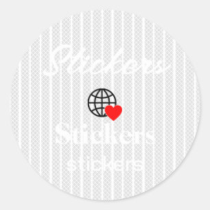 New personalise Text Logo Stickers