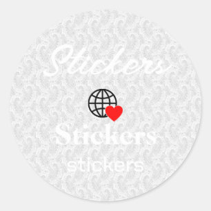 New personalise Text Logo Stickers