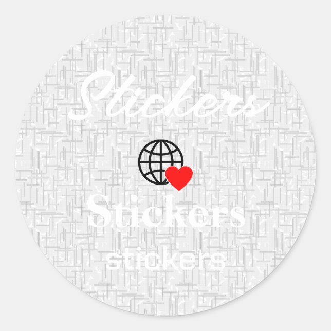New personalise Text Logo Stickers (Front)