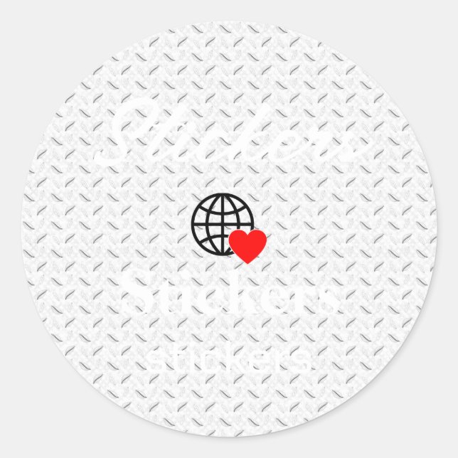 New personalise Text Logo Stickers (Front)