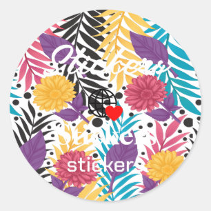 New personalise Text Logo Stickers