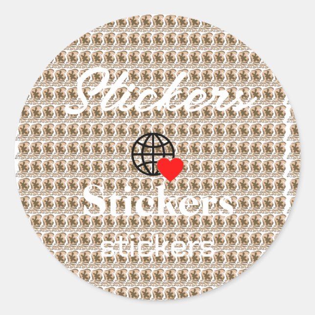 New personalise Text Logo Stickers (Front)