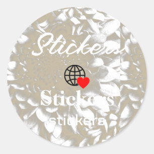 New personalise Text Logo Stickers