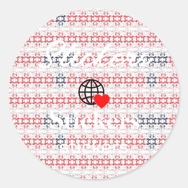 New personalise Text Logo Stickers (Front)