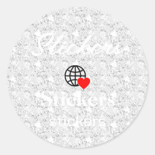 New personalise Text Logo Stickers