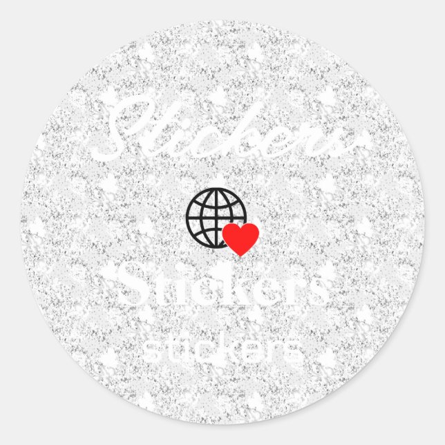 New personalise Text Logo Stickers (Front)