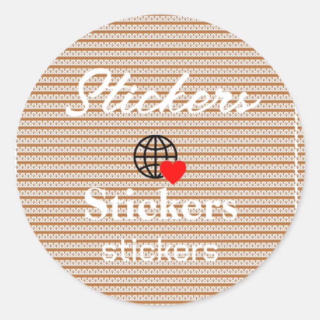 New personalise Text Logo Stickers (Front)