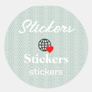 New personalise Text Logo Stickers