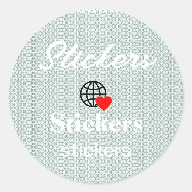 New personalise Text Logo Stickers (Front)